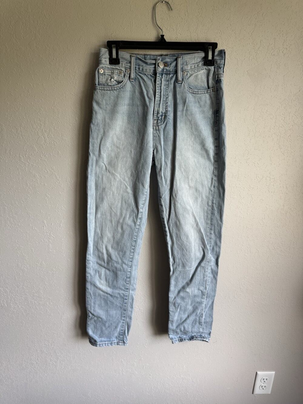 Madewell Light Wash Blue Denim The Perfect Summer Jean Womens 25 Slim Leg